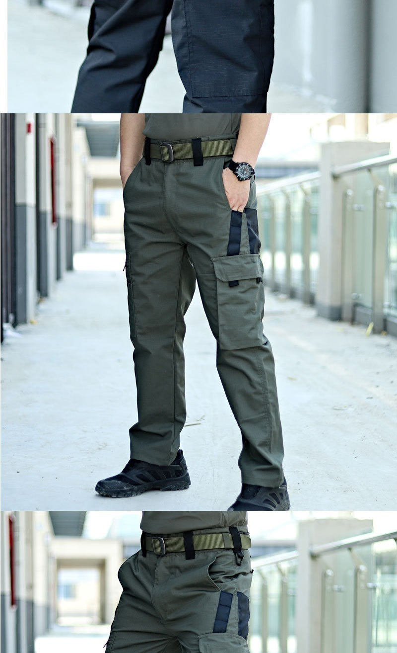 New Tactical Work Pants Men Outdoor Cargo Trousers Multi-pocket Waterproof Pant Autumn Spring Outdoor Workwear Hiking Trousers