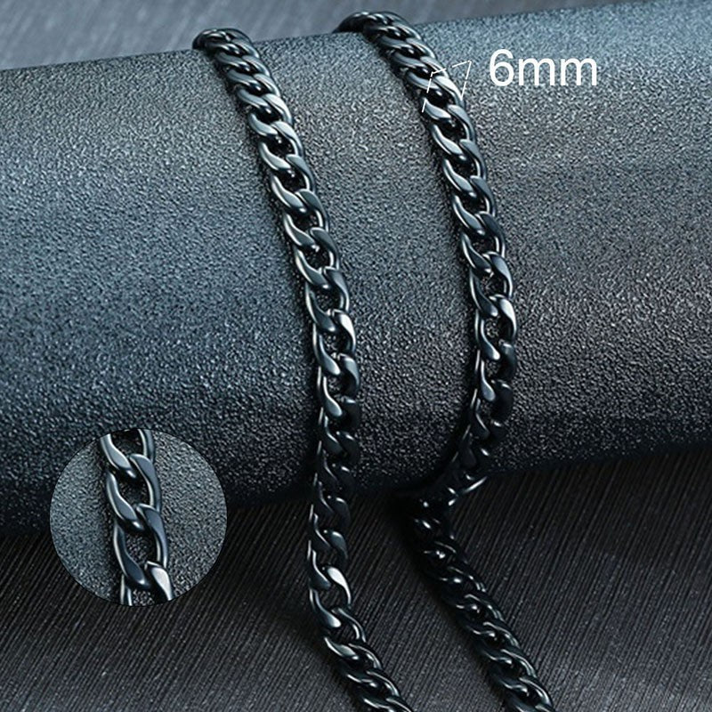 Vnox Colar Masculino Cubano Elo Corrente Aço Inoxidável Preto Cor de Ouro Gargantilha Masculina Colar Joias Presentes para Ele