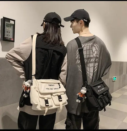 Nylon Crossbody Bags for Men Women Large Capacity Handbags Shoulder Bag Casual Youth Canvas Messenger Bag Student School Bags
