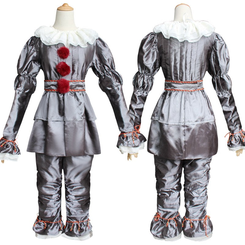 Adult Kids Joker Pennywise Cosplay Costume Stephen King It Chapter Horror Clown Halloween Party Costumes Prop Fashion NEW CLOTH