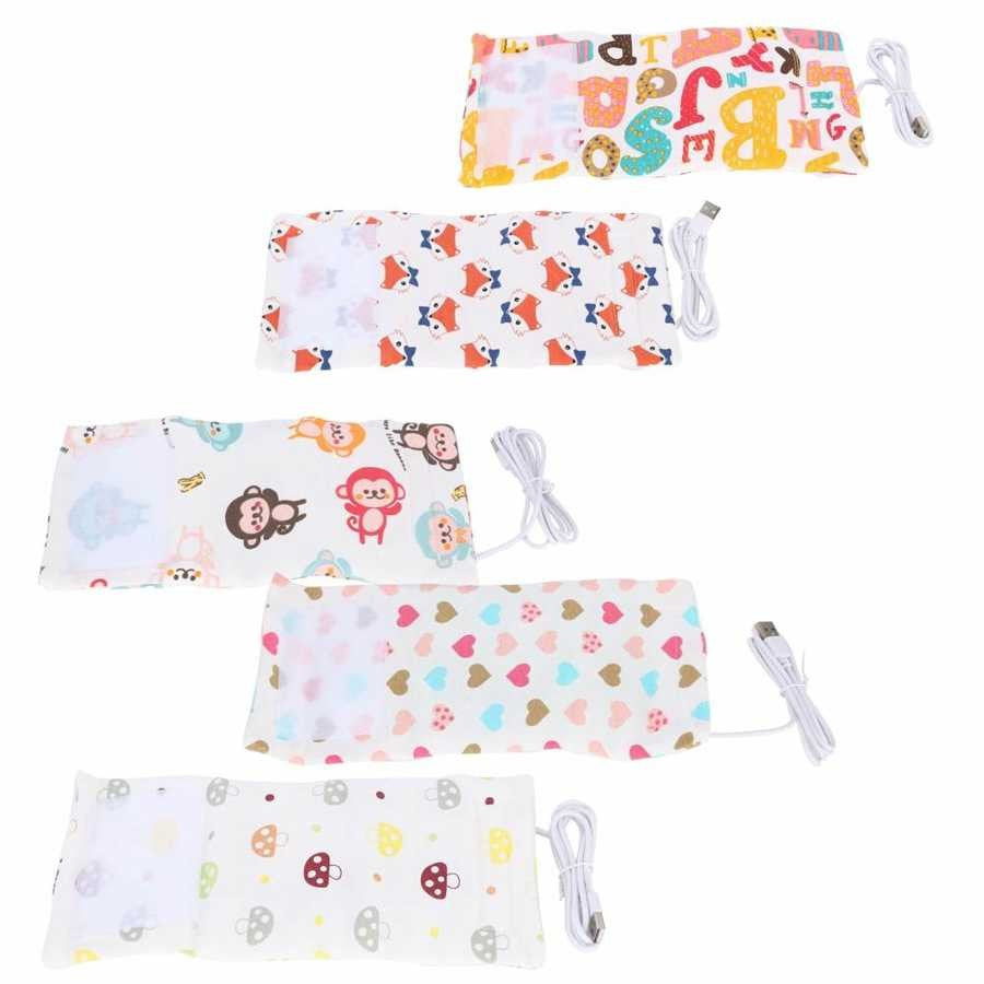 USB Milk Water Warmer Travel Stroller Insulated Bag Baby Nursing Bottle Heater Portable Heated Insulated Storage Bag BPA