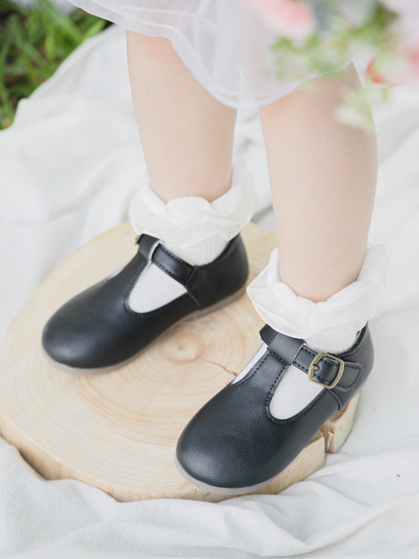 Meckior 2024 New Kids Girls Shoes New Moccasins Candy Color Soft Bottom Non-slip Children's Shoes Fashion Party Princess Shoes