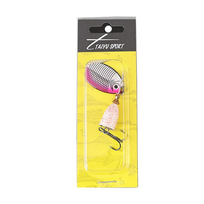 Isca de glitter composta rotativa a laser de metal, isca falsa, isca, equipamento de pesca, isca artificial giratória, isca dura