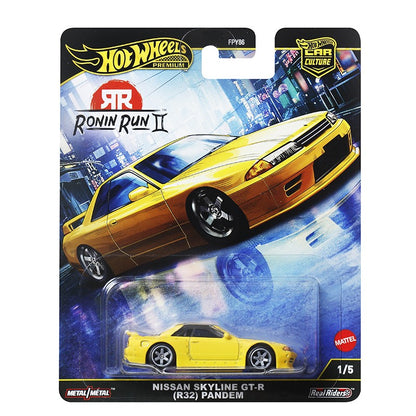 Hot Wheels Premium 2025 FPY86 Ronin Run 2, Japan Historics 5 Car Culture, Modelo Diecast Escala 1:64, Brinquedos Colecionáveis de Presente para Crianças
