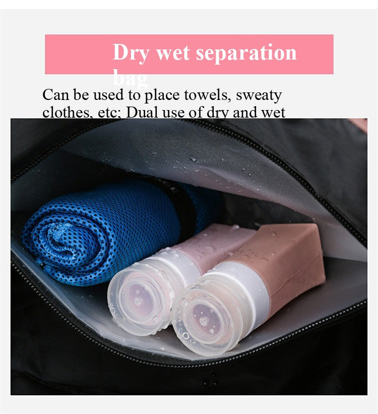 Large Gym Bag with Wet Dry Compartment | Sport Duffel for Women Men | Travel Tote