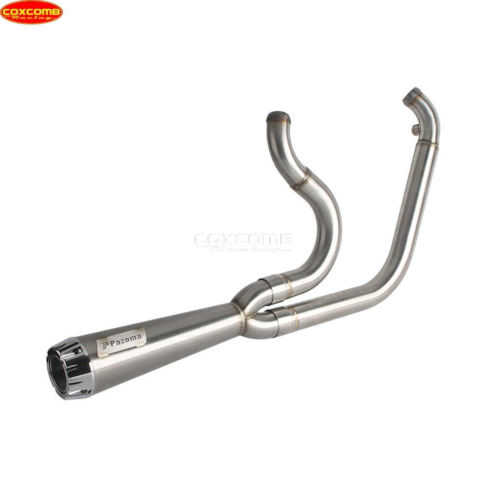 Slip On Exhaust Muffler System Motorcycle Complete Exhaust Pipe For Harley Dyna Street Bob FXDB FXDBB FXDBP FXDBI Limited FXDBC
