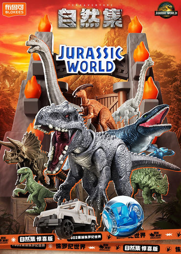 BLOKEES Original Jurassic World V02 Jurassic Park Dinosaurs Mosasaurus? TERRAVENTURE Assembled Model Action Figure Toy Gift