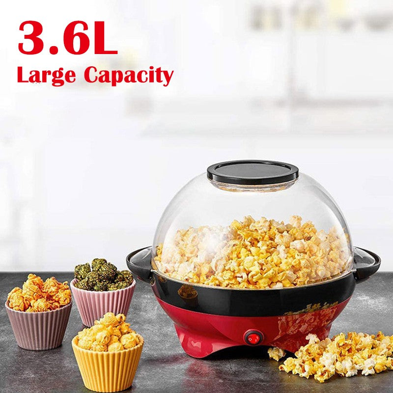 Máquina de pipoca elétrica doméstica 850W máquina de pipoca quente automática pipoqueira caseira DIY Popcorn Movie Snack Sonifer Popper
