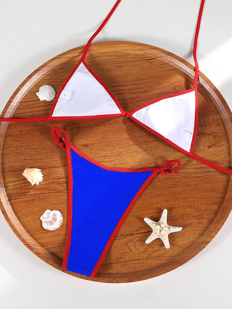 Rinabe Printed Bikini Set Triangle Bikinis Low Waist Swimsuit For Women Micro Thongs Bathing Suits 2025 Biquini Summer Beachwear