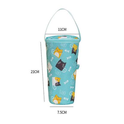 Baby Milk Bottle Insulation Bags Cartoon Portable Waterproof Feeding Bottle Thermal Bag Milk Warmer Cooler Stroller Hang Bags
