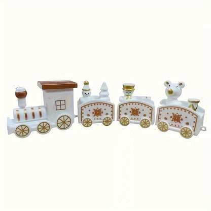 1pc Plastic Train Home Ornaments Christmas Halloween Decorations Party Decor Collectible Figurines Room Decoration Accessories