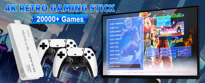 M15 4K TV Retro Handheld Game Console Stick 2.4G Dual Wireless Controller 20000+ Classical Games 23 Classic Emulaters