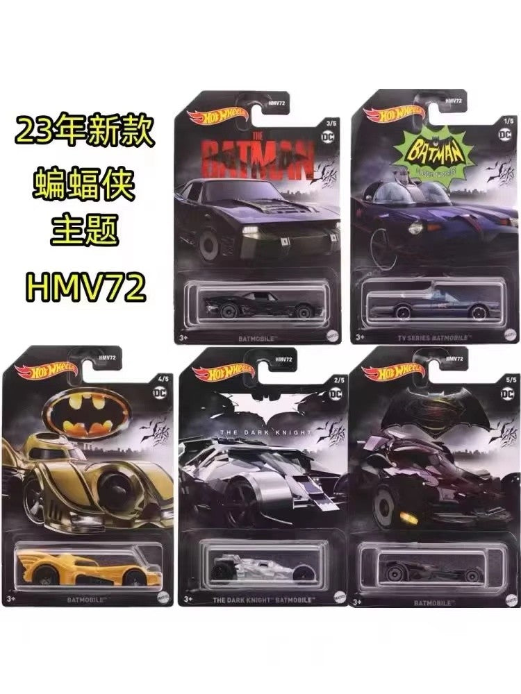 New Original Hot Wheels Entertainment Theme Model Batman 100th Anniversary Desktop Toys In Stock Birthday Gift Xmas Gifts