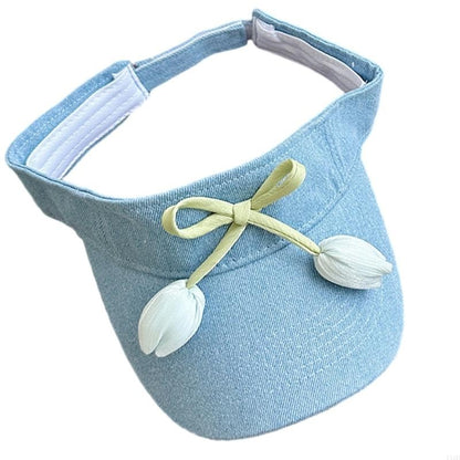 Women Casual Summer Sun Hat Adjustable and Breathable Hollow Top Outdoor Caps