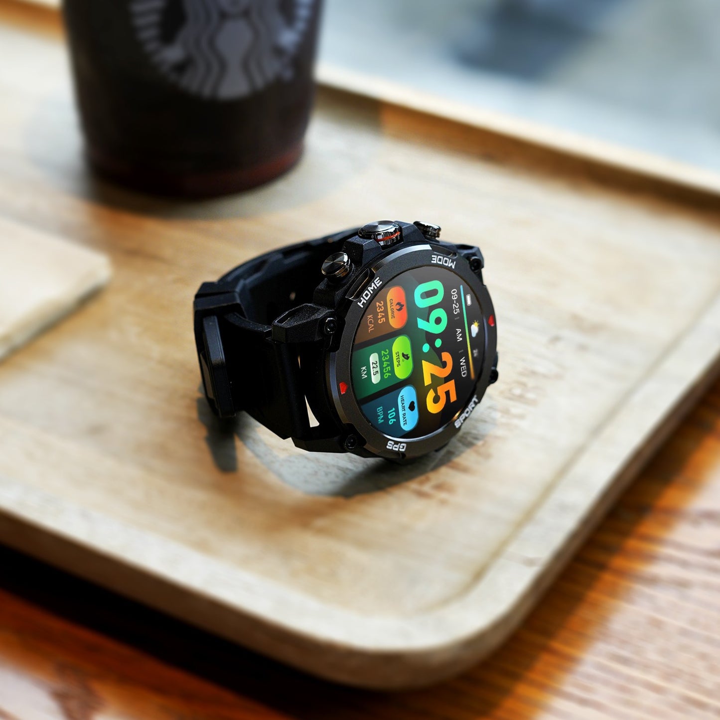 G6/ Trek 1 Smart Watch AMOLED Esportes ao Ar Livre GPS Bússola Frequência Cardíaca À Prova D'Água Chamada Bluetooth 5ATM One Plus Smartwatches Para Homem