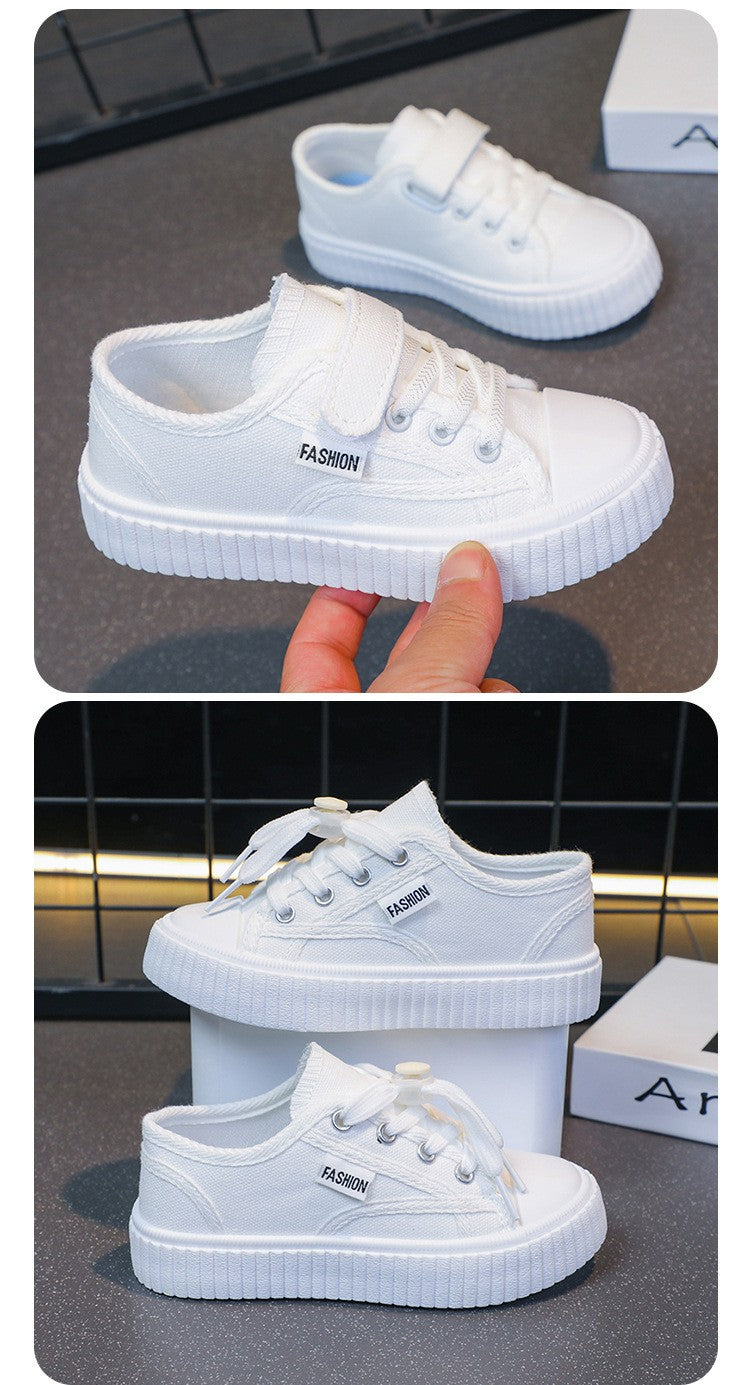 Children Sneaker Boys Casual Shoes Black Flat Student Walking Shoes Non-slip Girl Lightweight Sports Tennis Footwear