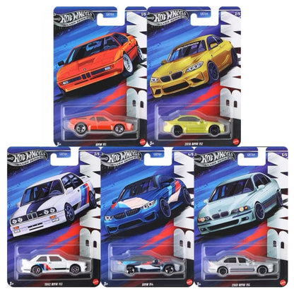 Hot Wheels GRT01 BMW M1 M2 M3 M4 M5 Alloy Car Models Set - 1:64 Scale Diecast Collection, Limited Edition Gift for Adults Kids