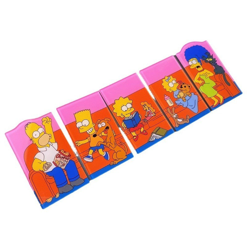 Ímã de Geladeira Homer Simpson Decoração Criativa Bonito Desenho Animado Quadro de Mensagens Adesivo de Geladeira Presentes Decoração de Casa