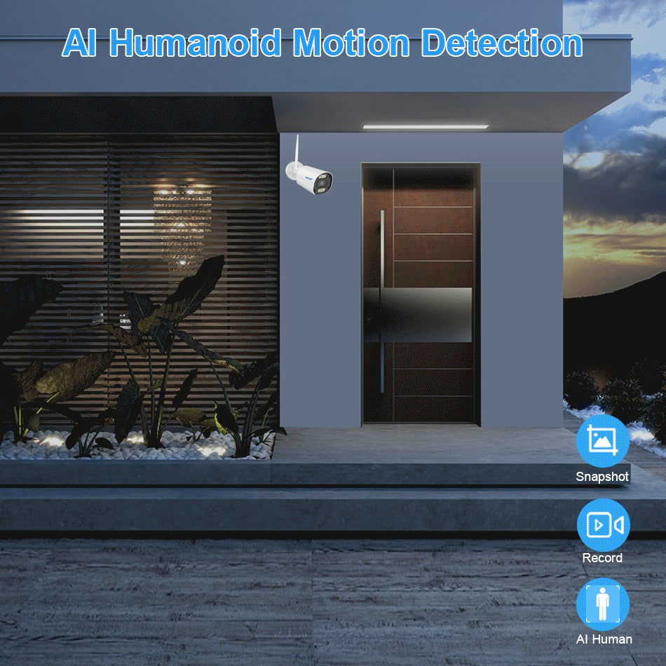 Smar Outdoor IP Wifi 3MP Survalance Camera for Wifi CCTV System Kit Human Detection Night Vision Video Cam ICSEE Two Way Audio