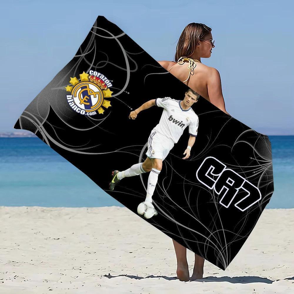 Cristiano Ronaldo Spa Personal Care Beach Towel For Bath Towels Bathroom Set Accessories Sauna Turban for Hair Drying Large Home