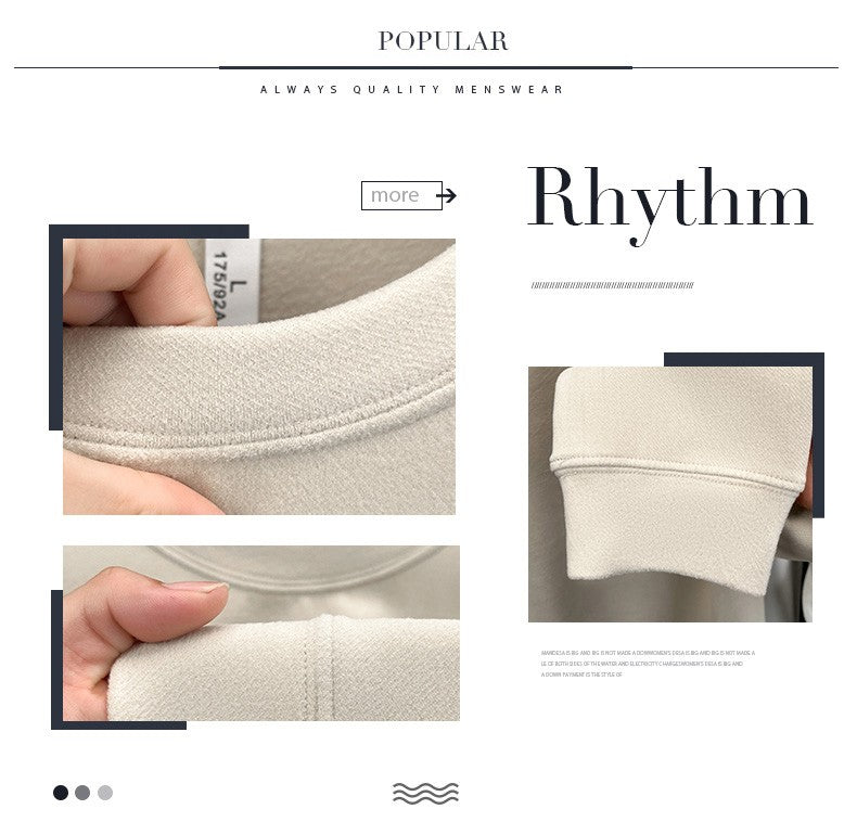 Luxury brand long sleeve T-shirt men's autumn Paul trendy exquisite pony embroidery pullover loose casual round neck sweatshirt