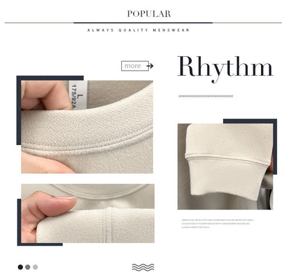 Luxury brand long sleeve T-shirt men's autumn Paul trendy exquisite pony embroidery pullover loose casual round neck sweatshirt