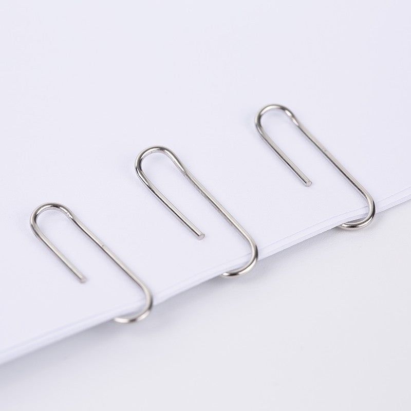 200pcs/box Paper Clips Durable and Rustproof Metal Paperclips for Home School Office Document Organizing Supplies