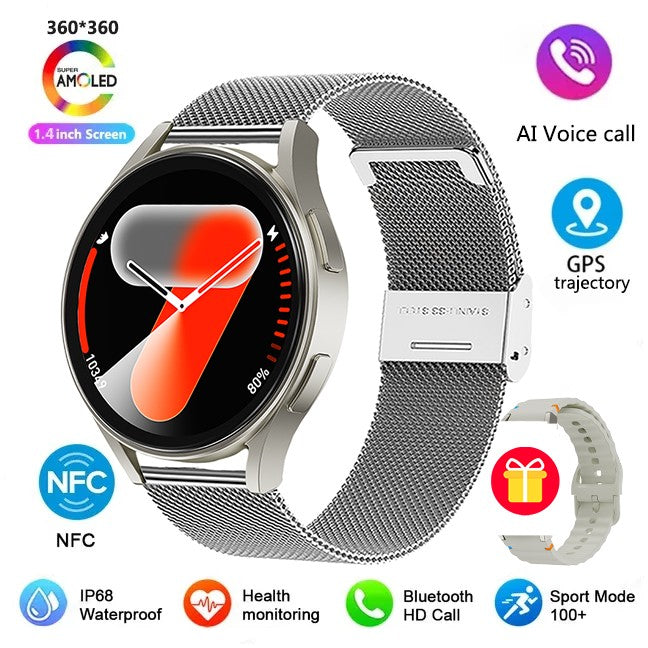 2025 New Men's Health Smart Watch GPS Blood Oxygen Blood Pressure Heart Rate Monitoring Bluetooth Call Women's Sports Smartwatch