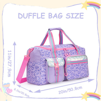 1 Pc Duffle Bag Girls Women Travel Bag Gifts Overnight Bag For Girls Women Tote Bag Sleepover Bag For Girls Gym Dance Bag