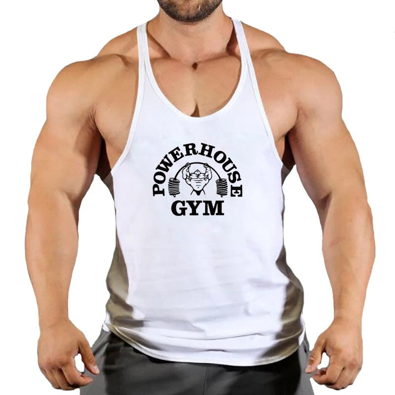 Gym Top Men Bodybuilding Shirt Fitness Men's Vest Singlet Sleeveless Sweatshirt Man Clothes Clothing Stringer Vests Singlets