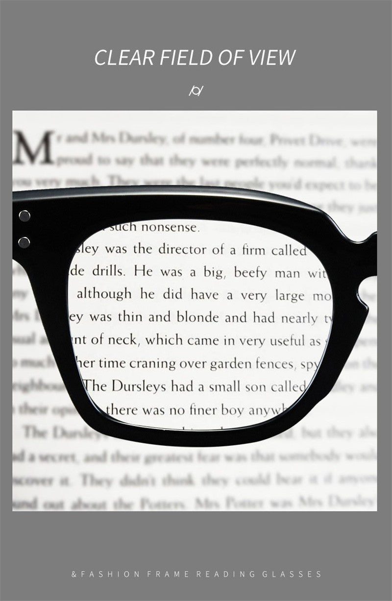 2025 New Large Frame Square Presbyopic Reading Glasses Women Men Vintage Spectacles With 0 +1.0 +1.5 +2.0 +2.5 +3.0 +3.5 +4.0