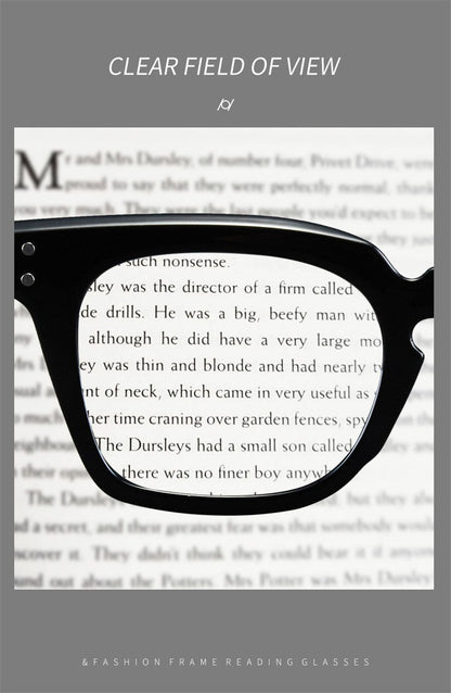 2025 New Large Frame Square Presbyopic Reading Glasses Women Men Vintage Spectacles With 0 +1.0 +1.5 +2.0 +2.5 +3.0 +3.5 +4.0