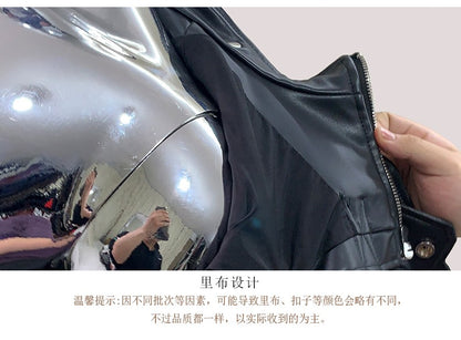 Mauroicardi Cool Black Cropped Pu Leather Jacket Men Rivet Shoulder Pads Zip Up Short Luxury Punk Style Clothes European Fashion