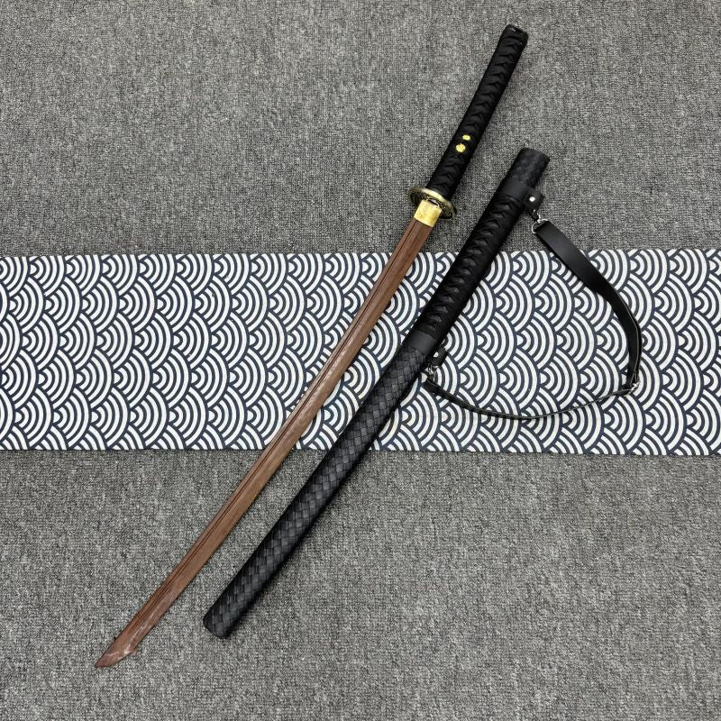 Quality Rosewood Blade Japanese Samurai Katana Sword Wooden Saya Fit Exercise Training Cosplay Props Unsharp