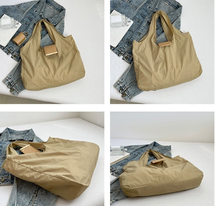 1PCS PU Polyester High Quality Hanging Bag for Shopping Large Capacity Foldable Portable Shopping Bag,Storage bag