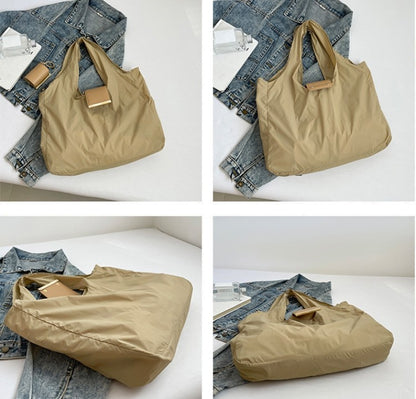 1PCS PU Polyester High Quality Hanging Bag for Shopping Large Capacity Foldable Portable Shopping Bag,Storage bag