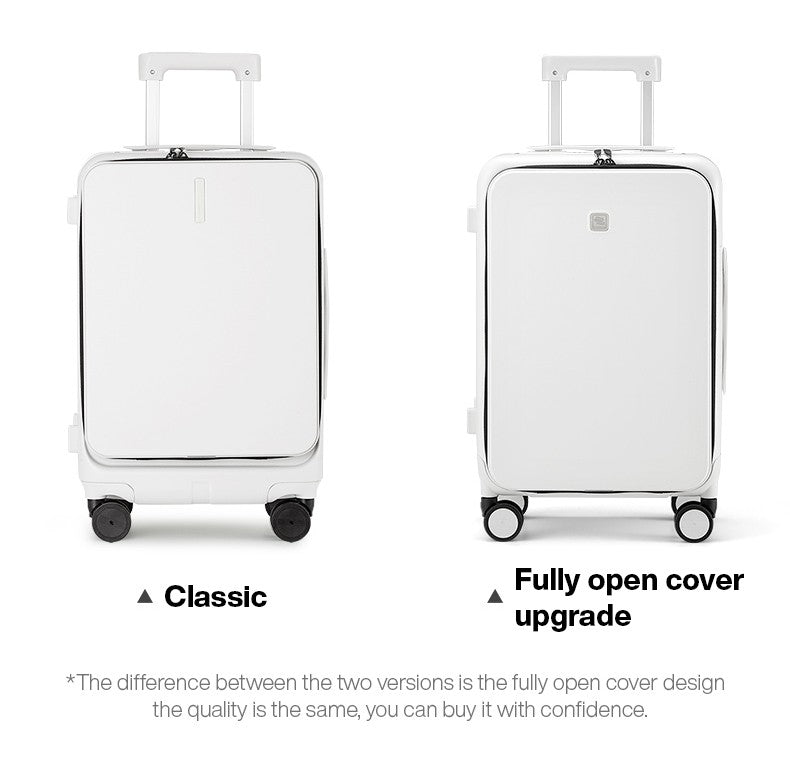 Hanke New Design Luggage Business Travel Suitcase Carry On Boarding Cabin Trolley Case PC Material Rolling Spinner Wheels