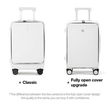 Hanke New Design Luggage Business Travel Suitcase Carry On Boarding Cabin Trolley Case PC Material Rolling Spinner Wheels