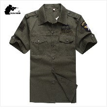 Stretch Men's Shirt Multiple Pockets Quick Drying Shirts High Quality Male Elastic Tooling Shirt Men Clothing Casual Shirts AF54