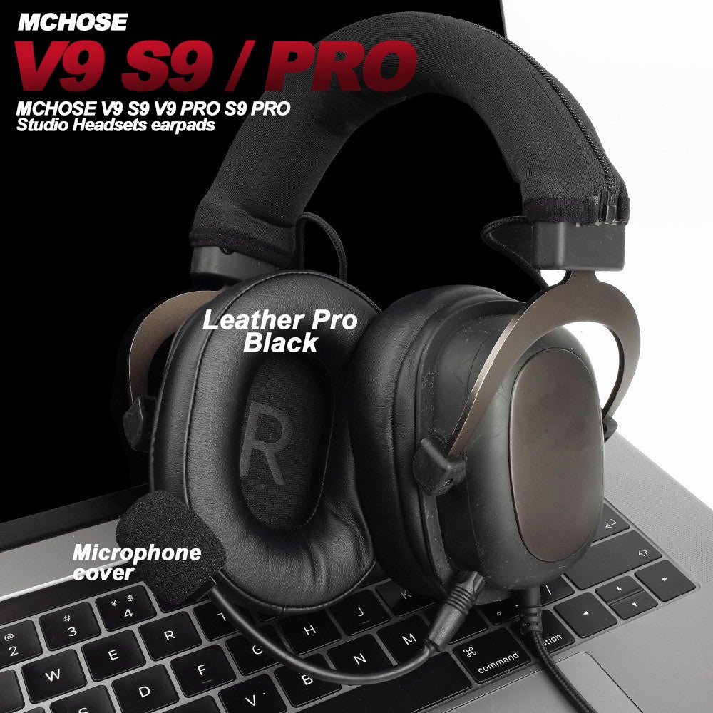 Replacement Foam Ear Pads for MCHOSE V9 S9 PRO,V9 PRO S9 PRO mchose x9 Headphones  memory foam Earpads Protein Leather