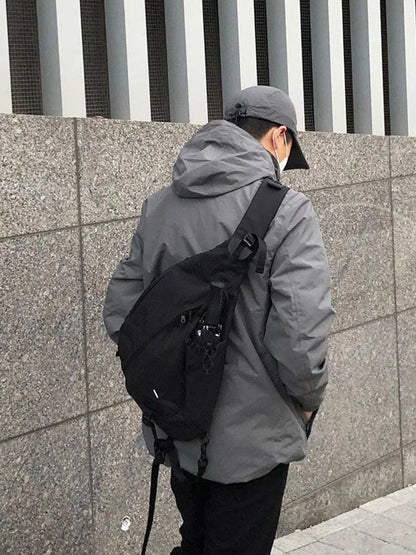 Large Capacity Men's Chest Pack Casual Hip Hop Travel Unisex Crossbody Bag High Quality Nylon Storage Shoulder Bag Free Shipping