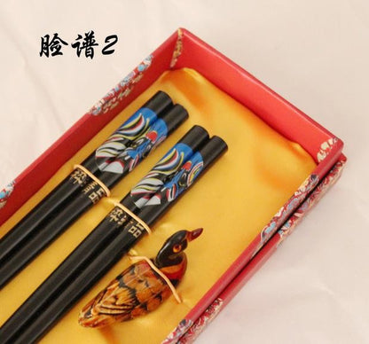 Hashis de madeira 2 pares com descanso características chinesas China Affairs apresenta melhor presente pauzinhos lembrança