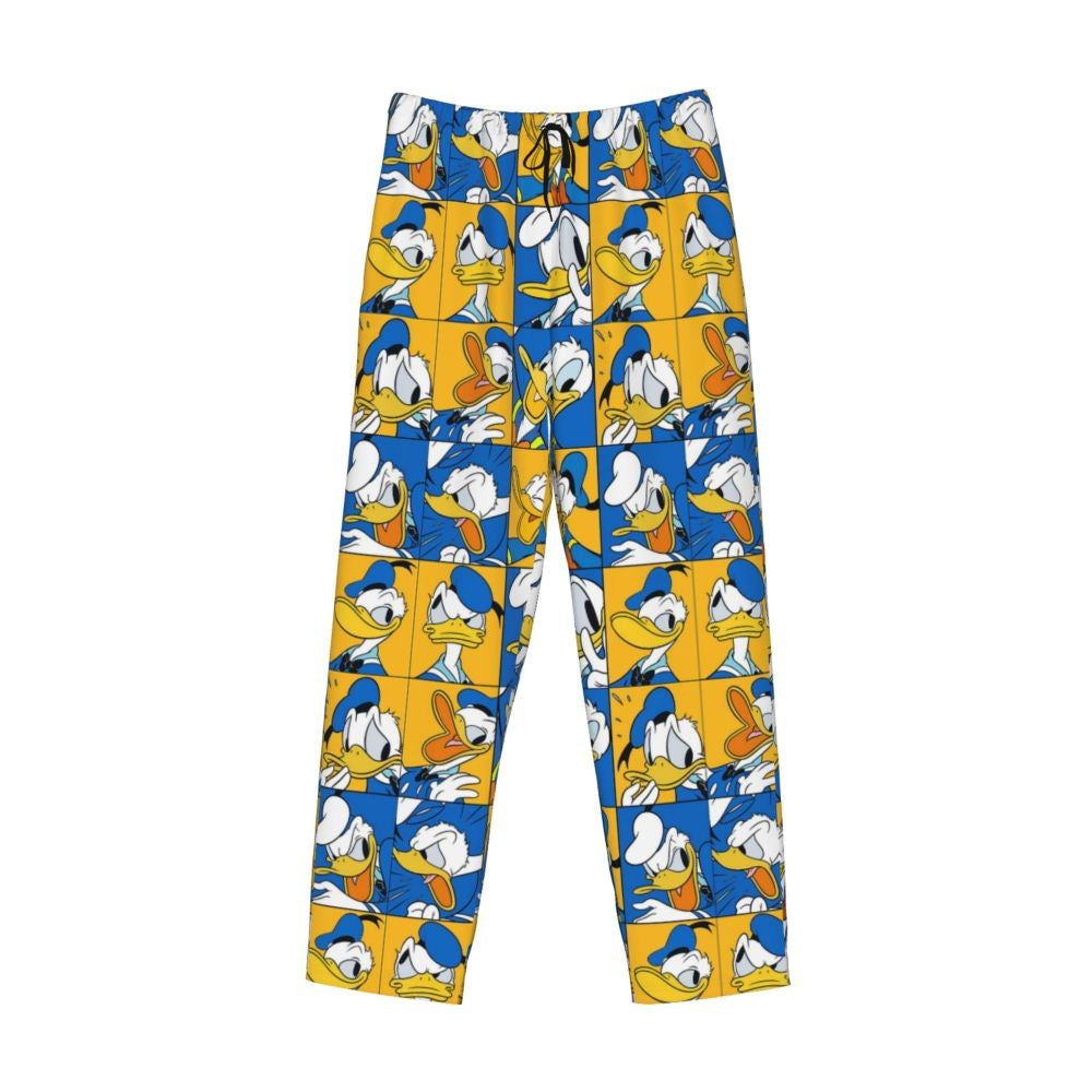 Custom Print Mickey Mouse Donald Duck Pajama Pants Men Sleep Sleepwear Bottoms with Pockets