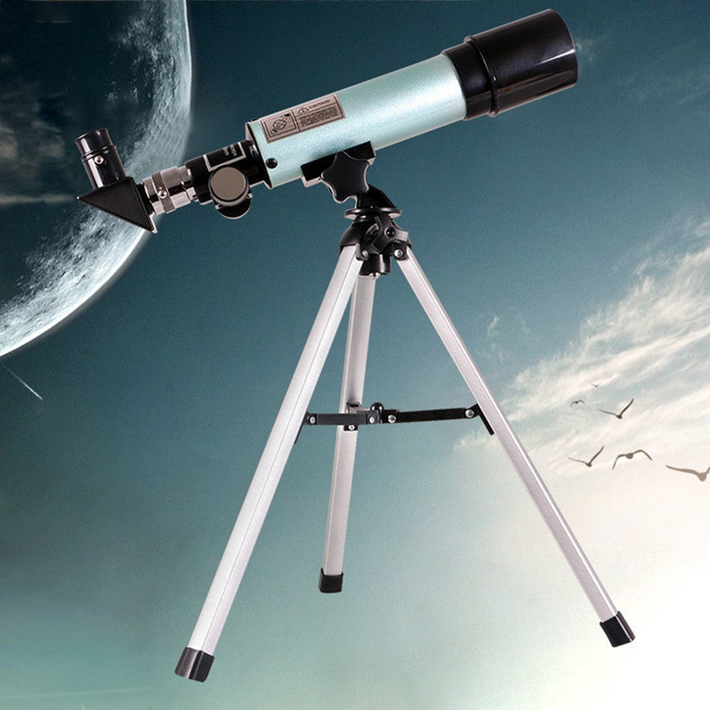 Telescópio Astronômico Refrator Monocular para Iniciantes Adultos com Zoom de 60x, para Observar Estrelas e a Lua