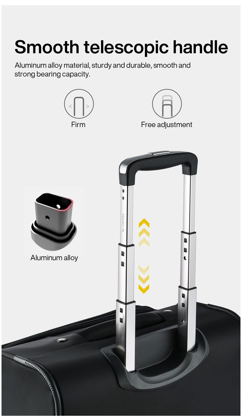 Hanke Men Business Travel Luggage Women Carry On Suitcase Spinner Wheels Rolling Bag 16 18 Inch