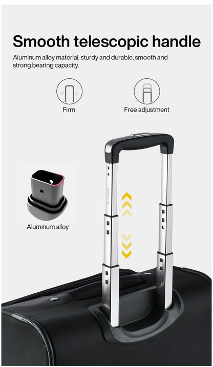 Hanke Men Business Travel Luggage Women Carry On Suitcase Spinner Wheels Rolling Bag 16 18 Inch