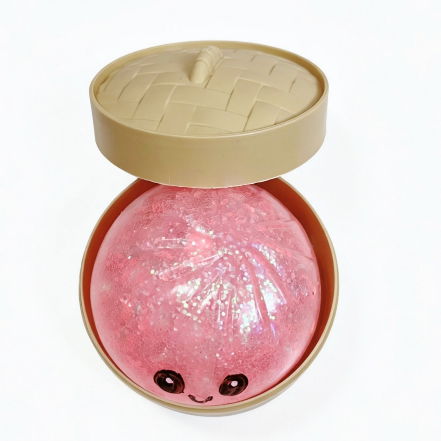 1PC Colorful Simulation Dumpling Squishy Stress Balls with Steamer, Birthday Gifts, Office?Party Gift