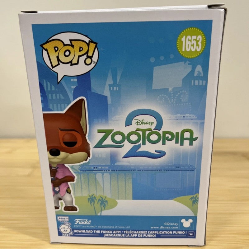 Funko Pop Oficial Genuíno Zootopia Boneco de Ação Modelo Boneco de Ação Judy Hopps Nick Wilde 1652 1653 Bonecos de Vinil