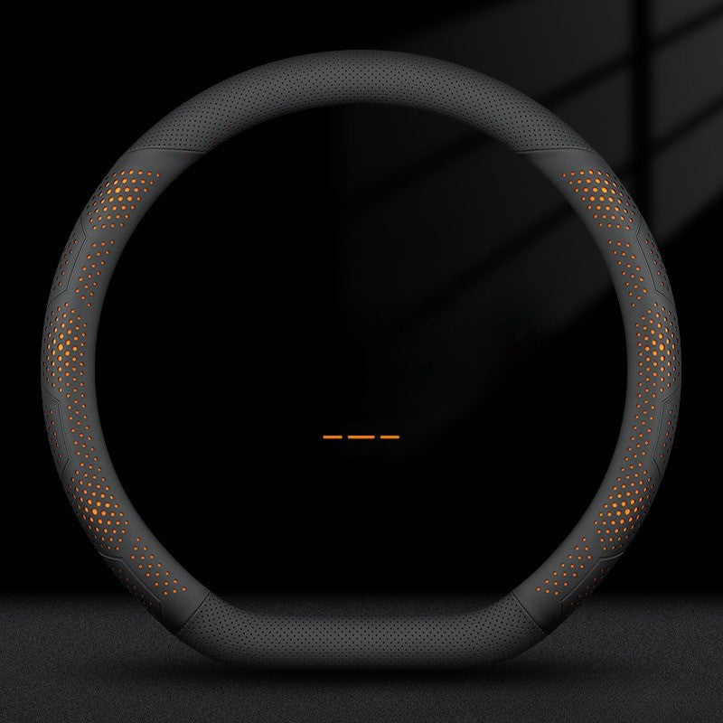 O/D Type Nappa Leather Car Steering Wheel Cover Universal Steering Wheel Cover Steering Wheel Accessories Anti Slip Handle Cover