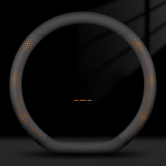 O/D Type Nappa Leather Car Steering Wheel Cover Universal Steering Wheel Cover Steering Wheel Accessories Anti Slip Handle Cover